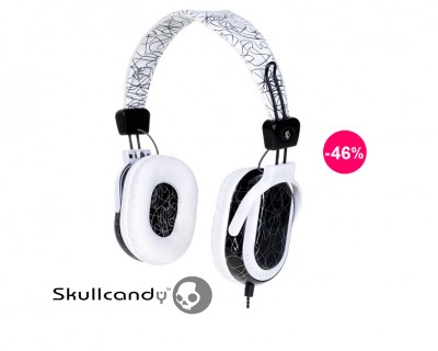 iChica - SkullCandy Agent White/Print Hoofdtelefoon iChica - SkullCandy Agent White/Print Hoofdtelefoon