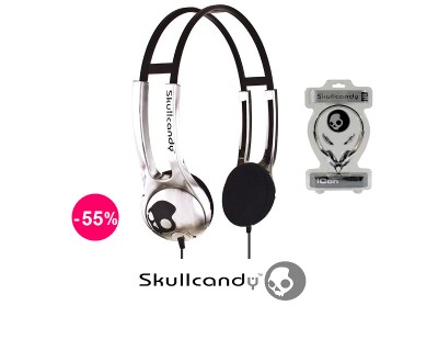 iChica - Skullcandy Icon Chrome Hoofdtelefoon iChica - Skullcandy Icon Chrome Hoofdtelefoon