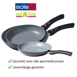 iChica - Sola 3-delige SolAline koekenpannenset iChica - Sola 3-delige SolAline koekenpannenset