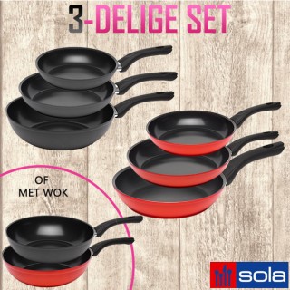 iChica - Sola CeramicLine Pannenset (3-delig) iChica - Sola CeramicLine Pannenset (3-delig)