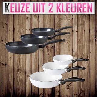 iChica - Sola Keramische Pannenset (3-delig) iChica - Sola Keramische Pannenset (3-delig)