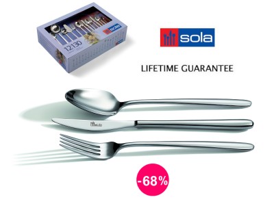 iChica - Sola Prestige 130-delige Ultraluxe Bestekset Voor 12 Personen