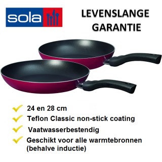 iChica - Sola Top Cuisine 2-delige koekenpannenset iChica - Sola Top Cuisine 2-delige koekenpannenset