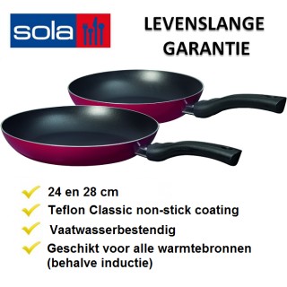 iChica - Sola Top Cuisine 2-delige koekenpannenset