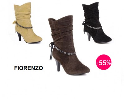 iChica - Stijlvolle Fiorenzo enkellaarzen met strass - 55% korting iChica - Stijlvolle Fiorenzo enkellaarzen met strass - 55% korting