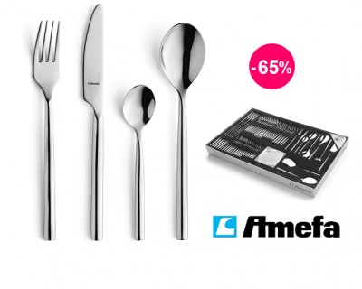 iChica - Superexclusieve Amefa 60-delige bestekset Venice voor zes personen iChica - Superexclusieve Amefa 60-delige bestekset Venice voor zes personen