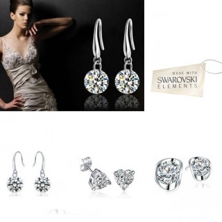 iChica - Swarovski Elements 3-Delige Oorbellenset iChica - Swarovski Elements 3-Delige Oorbellenset