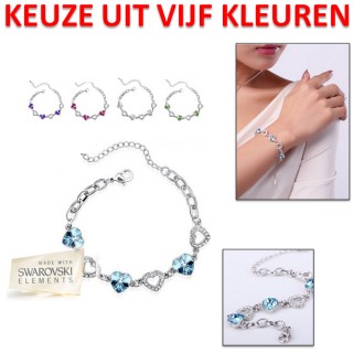 iChica - Swarovski Elements Luxe Harten Armband iChica - Swarovski Elements Luxe Harten Armband
