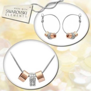 iChica - Swarovski Elements Three Charms Sieradenset iChica - Swarovski Elements Three Charms Sieradenset