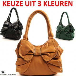 iChica - Trendy Tas met Strik en Studs iChica - Trendy Tas met Strik en Studs