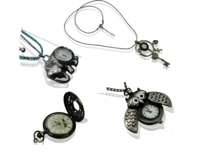iChica - Trendy Vintage Klok Kettingen in vier varianten iChica - Trendy Vintage Klok Kettingen in vier varianten