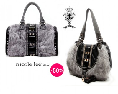 iChica - Trendy winter 2010/2011 schoudertassen met imitatiebont van Nicole Lee iChica - Trendy winter 2010/2011 schoudertassen met imitatiebont van Nicole Lee