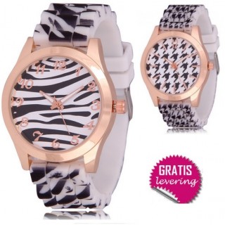iChica - Trendy Zwart-Wit Horloges iChica - Trendy Zwart-Wit Horloges
