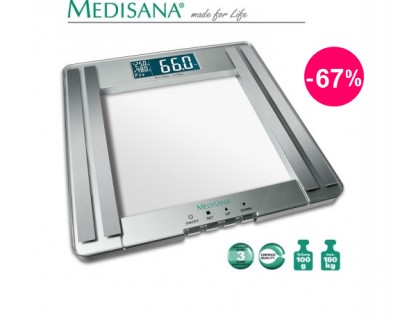 iChica - Ultraplatte Medisana weegschaal PSM met 5 x analysefunctie - 67% korting iChica - Ultraplatte Medisana weegschaal PSM met 5 x analysefunctie - 67% korting