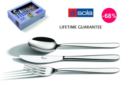 iChica - Voor de perfecte Kerstdis: Sola Privilege 90-delige bestekset voor 9 personen iChica - Voor de perfecte Kerstdis: Sola Privilege 90-delige bestekset voor 9 personen