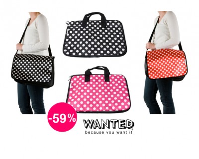 iChica - Wanted Messenger bag met bijpassende laptoptas (59% korting) iChica - Wanted Messenger bag met bijpassende laptoptas (59% korting)