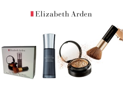 iChica - Zeer luxe Elizabeth Arden Make-Up Set met Intervene Serum, Mineral Powder Foundation en Powder Brush met gigantische korting!