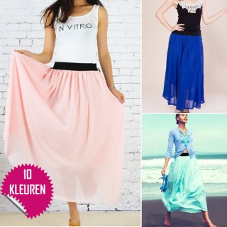 iChica - Zomerse Chiffon Maxirok iChica - Zomerse Chiffon Maxirok