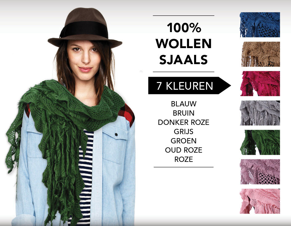 IDiva - 100% Wollen Sjaals IDiva - 100% Wollen Sjaals