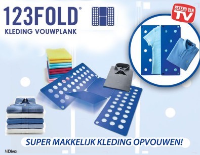 IDiva - 123Fold™ Kleding Vouwplank IDiva - 123Fold™ Kleding Vouwplank
