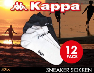 IDiva - 12-pack Uniseks Kappa Sneaker Sokken IDiva - 12-pack Uniseks Kappa Sneaker Sokken