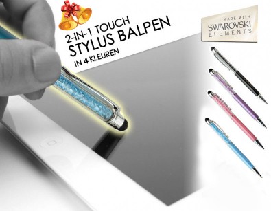 IDiva - 2-in-1 Stylus Pen met Swarovski Elements IDiva - 2-in-1 Stylus Pen met Swarovski Elements