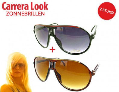 IDiva - 2x Carrera Look Zonnebrillen