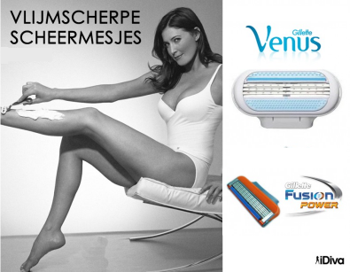 IDiva - 4- Of 8X Scheermesjes Geschikt Voor Gillette Venus Of Fusion IDiva - 4- Of 8X Scheermesjes Geschikt Voor Gillette Venus Of Fusion