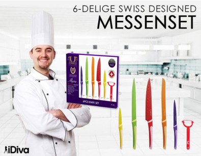 IDiva - 6-delige Swiss designed Messenset