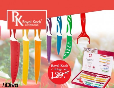 IDiva - 7-Delige Royal Koch Switzerland RVS messenset IDiva - 7-Delige Royal Koch Switzerland RVS messenset