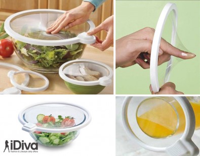 IDiva - 9 Flexibele Siliconen Vershoud Deksels IDiva - 9 Flexibele Siliconen Vershoud Deksels