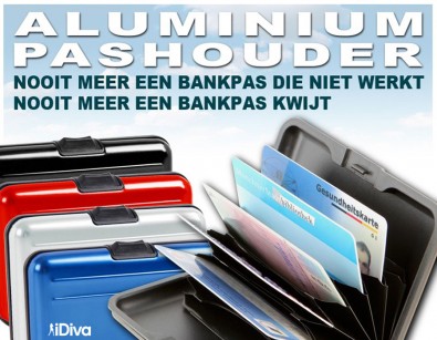 IDiva - Alu Wallet in 4 kleuren IDiva - Alu Wallet in 4 kleuren