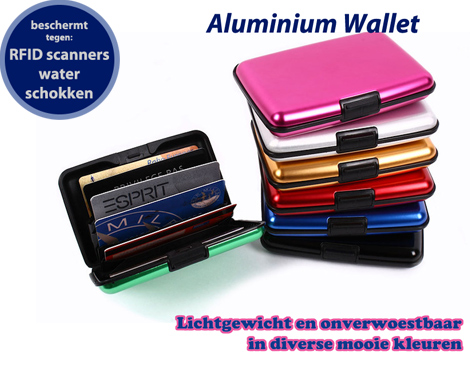 IDiva - Alu Wallet In 6 Kleuren IDiva - Alu Wallet In 6 Kleuren