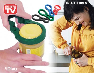 IDiva - Anti-slip Opener In 4 Kleuren IDiva - Anti-slip Opener In 4 Kleuren