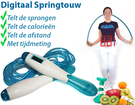 IDiva - Digitaal Springtouw Met Lcd Scherm IDiva - Digitaal Springtouw Met Lcd Scherm