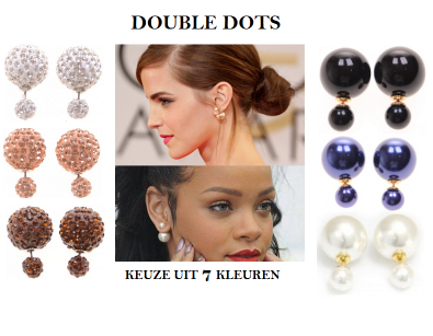 IDiva - Double Dots Oorstekers IDiva - Double Dots Oorstekers