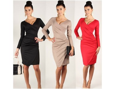IDiva - Elegante Jurk In 4 Kleuren IDiva - Elegante Jurk In 4 Kleuren