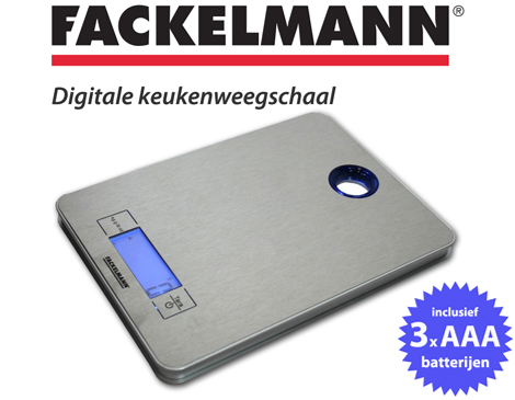 IDiva - Fackelmann Rvs Keukenweegschaal IDiva - Fackelmann Rvs Keukenweegschaal