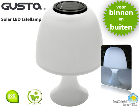 IDiva - Gusta Indoor Outdoor Solar Tafellamp IDiva - Gusta Indoor Outdoor Solar Tafellamp