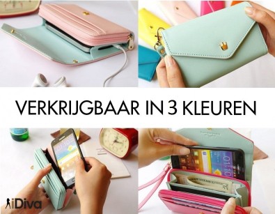 IDiva - Handige Clutch Smartphone Wallet IDiva - Handige Clutch Smartphone Wallet
