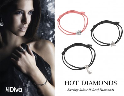 IDiva - Hot Diamonds Lederen Koord Armband IDiva - Hot Diamonds Lederen Koord Armband