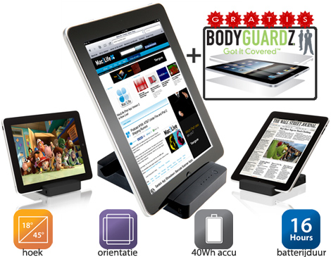 IDiva - Hyperjuice Stand Voor Ipad 1+2 IDiva - Hyperjuice Stand Voor Ipad 1+2