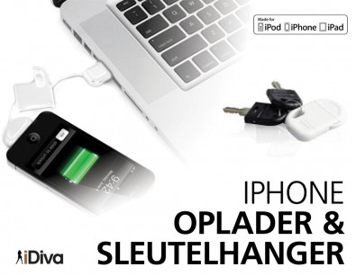 IDiva - iPhone & iPad Oplader en Sleutelhanger