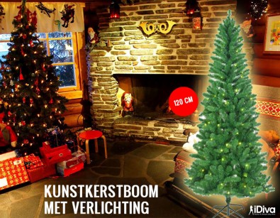 IDiva - Kunstkerstboom 120Cm Met Verlichting IDiva - Kunstkerstboom 120Cm Met Verlichting