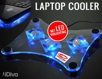 IDiva - Laptop Cooler Met Led-verlichting