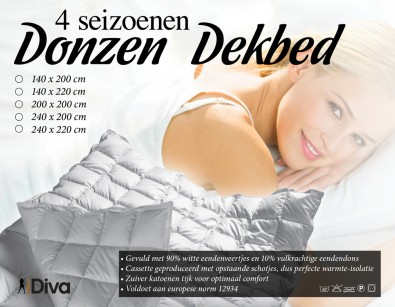 IDiva - Luxe 4-Seizoenen Donzen Dekbed IDiva - Luxe 4-Seizoenen Donzen Dekbed