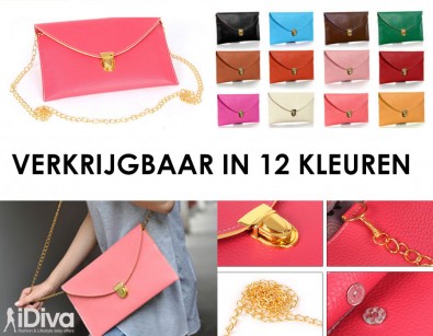 IDiva - PU Lederen Clutch Bag IDiva - PU Lederen Clutch Bag