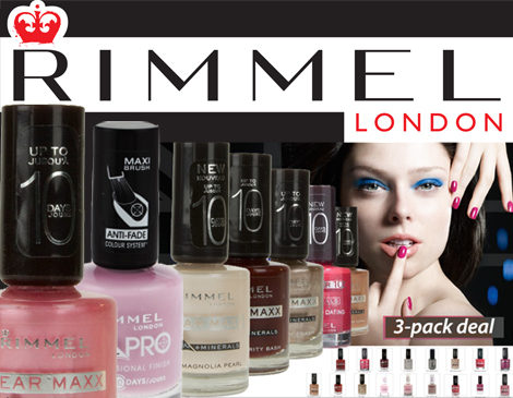 IDiva - Rimmel Wear Maxx Nagellak 3-Pack IDiva - Rimmel Wear Maxx Nagellak 3-Pack