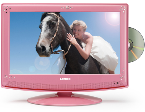 IDiva - Roze Lcd Tv + Dvd Speler By Lenco