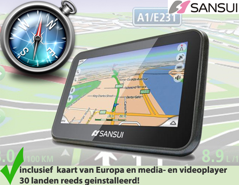 IDiva - Sansui Gps43 Navigatiesysteem IDiva - Sansui Gps43 Navigatiesysteem